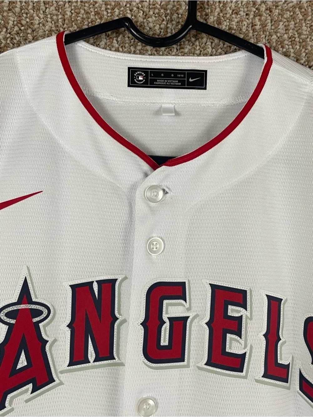 Shohei Ohtani Angels Nike Jersey Size Youth Large 14/16 California Button Up R3